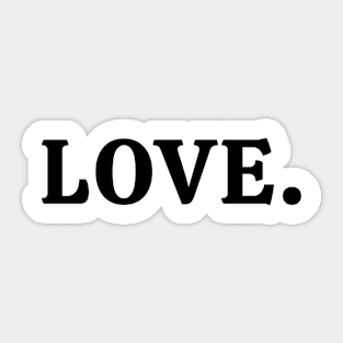 Love. Sticker